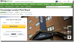 TripAdvisor Travelodge London Park Royal reviews