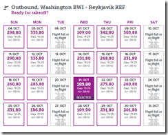 BWI-KEF ow $109 WOW Oct21
