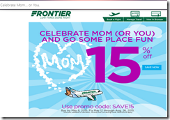 Frontier flashsale May 8