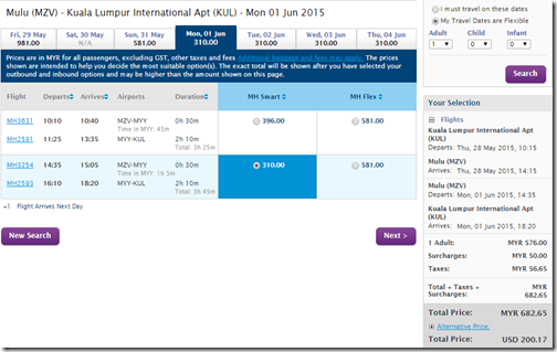 KUL-MZV $200 Malaysia