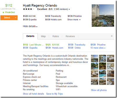 Kayak Private Deal Hyatt Regency Orlando