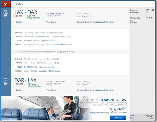 LAX-DAR DL $884 Oct15