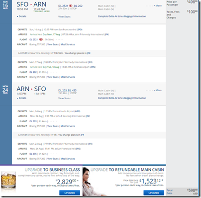 SFO-ARN DL $599 Aug16-24