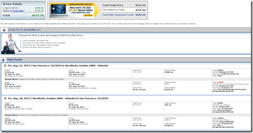 SFO-ARN UA $634 Aug21-28