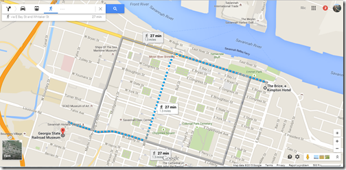 Google Maps Historic Savannah
