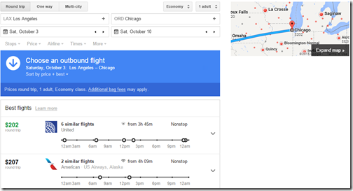 LAX-ORD $202 Oct15 UA