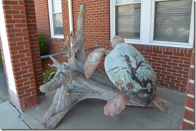 Tybee sea turtle sculpture