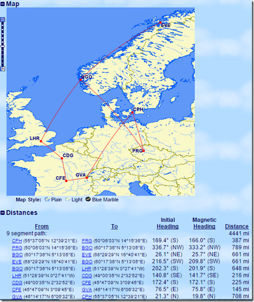 GCMAP Ric Europe flights Sep15