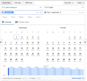 Google Flights tutorial date calendar png Loyalty Traveler