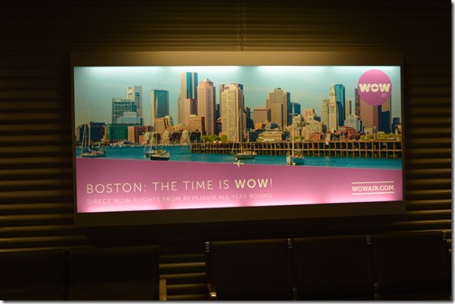 WOW Air Boston sign