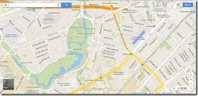 Google Maps Boston Back Bay