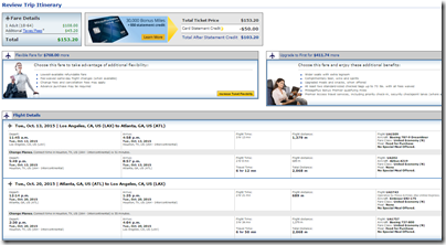 LAX-ATL $153.20 UA