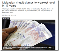 Malaysian Ringit story ChannelNewsAsia.com