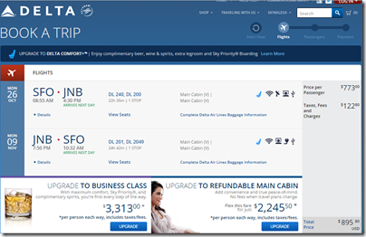 SFO-JNB DL $896 Oct26-Nov9