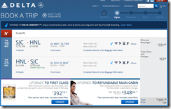 SJC-HNL $395 DL Aug15