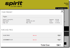 Spirit DFW-BOS $34 Sep8