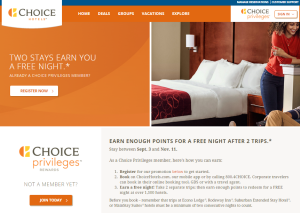 a screenshot of a hotel website