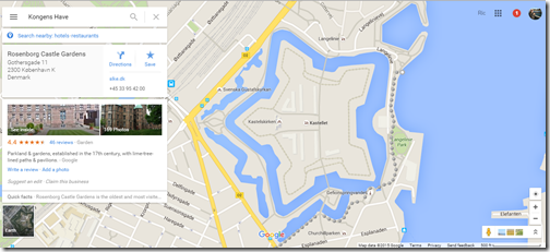 Copenhagen Google Maps Kastellet