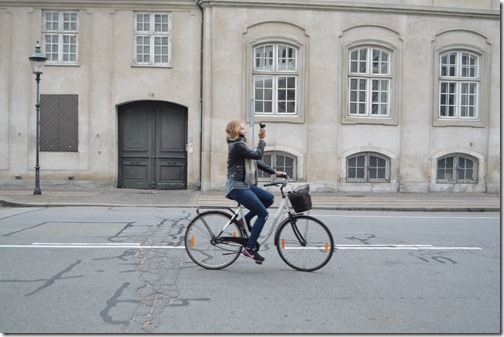 Photographer on Bike