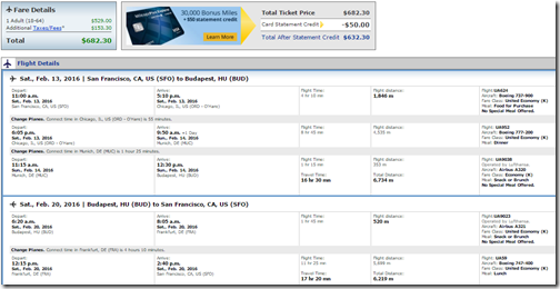 SFO-BUD $682 UA Feb13-20