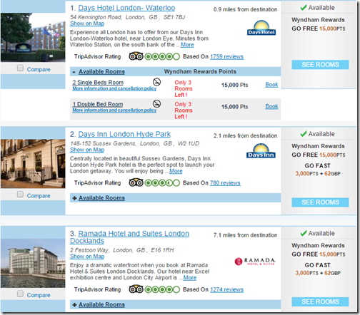 Wyndham London rates Nov2015