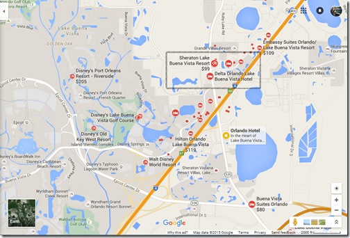 Delta Orlando map