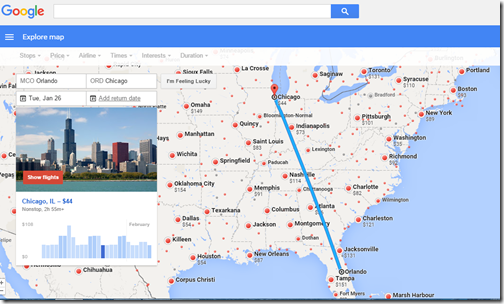 Google Flights MCO Jan 26