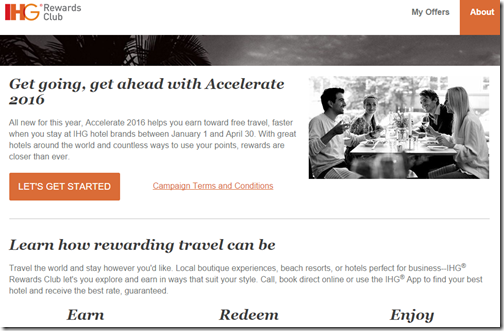 IHG Rewards Club Accelerate Q12016