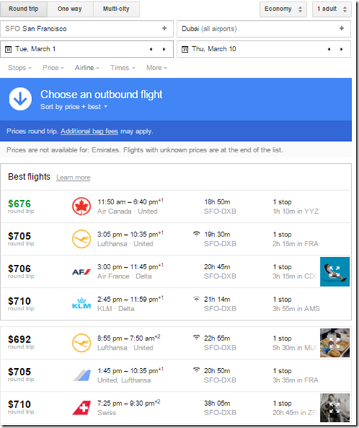 SFO-DXB $676 Mar1-10 AC