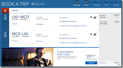 LAX-MCO $196 DL Feb 23-Mar1