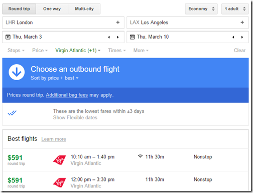 LHR-LAX $591 nested ticket violation