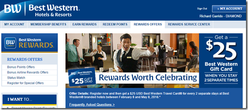 Best Western Spring 2016 promotion