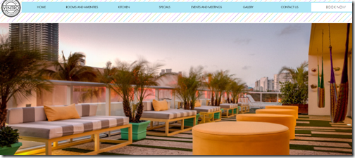 Hotel Vintro homepage