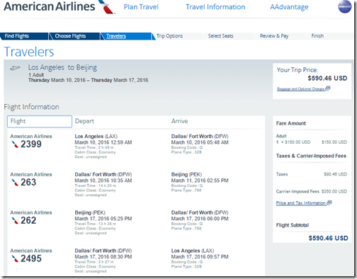 LAX-PEK AA $591 Mar10-17