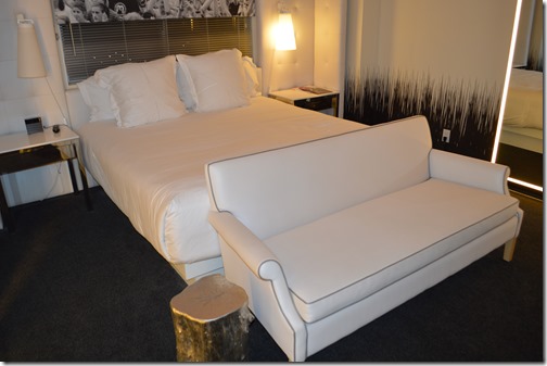 SLS Las Vegas bed sofa