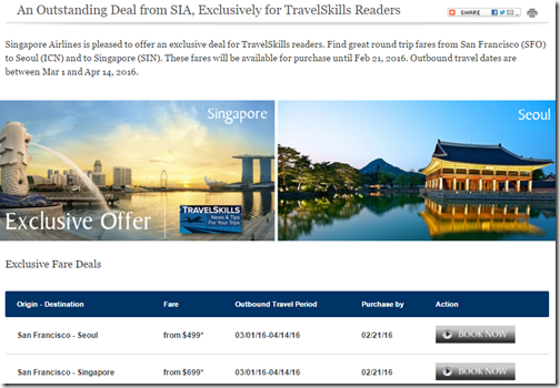 Travel Skills SQ private sale