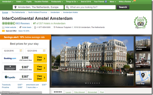 TripAdvisor IC Amstel