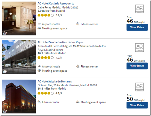 AC Hotels Madrid under $60