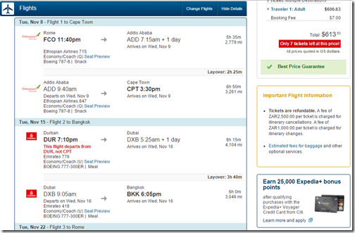 FCO-CPT-DUR-BKK $614