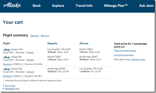 LAX-ANC $269 AS Jul6-14