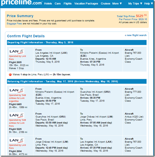 LAX-EZE LAN $630 May 5-17