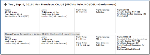 OSL-SFO-2 UA $497