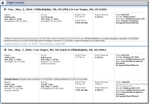 PHL-LAS UA $177 May3-7