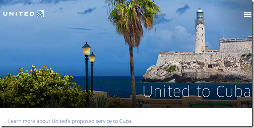 United Airlines Cuba Service