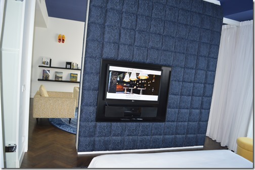 Andaz Suite bedroom TV