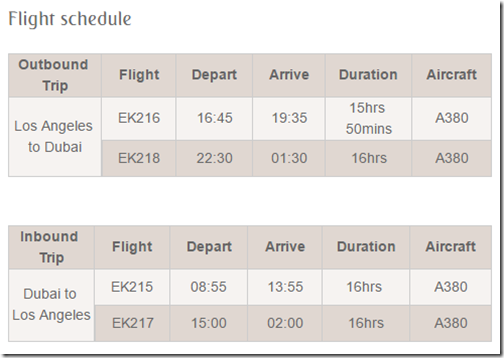 a schedule of flight schedule