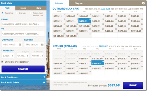 LAX-CPH $698 SAS Aug10-18