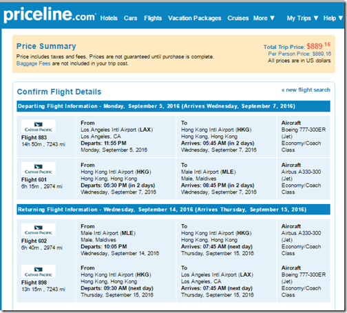 LAX-MLE CX $889 Sep 5-14