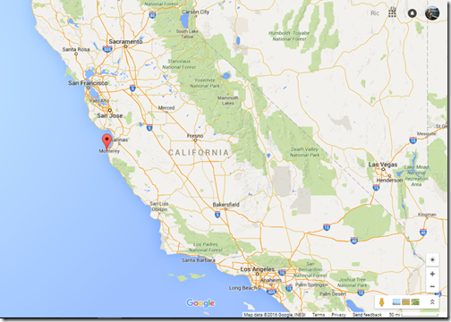 Point Lobos on California map