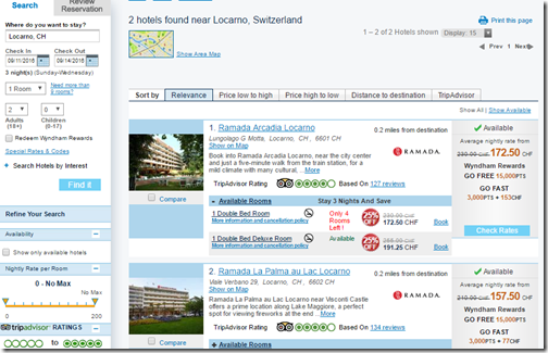 Ramada Locarno rates Sep11-14